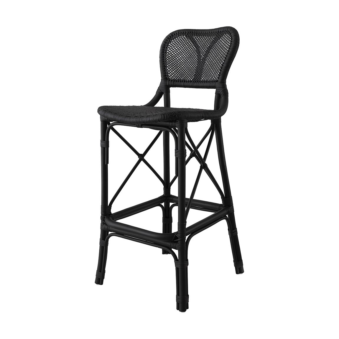 Colony Bar Stool, Matte Black main product photo