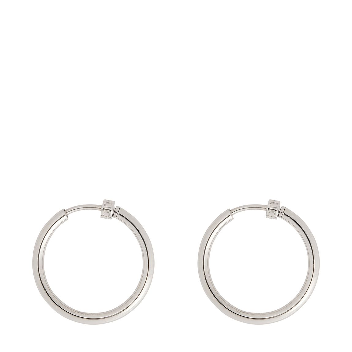 Silver Metal Mono Earring Gemetrical 40mm main product photo