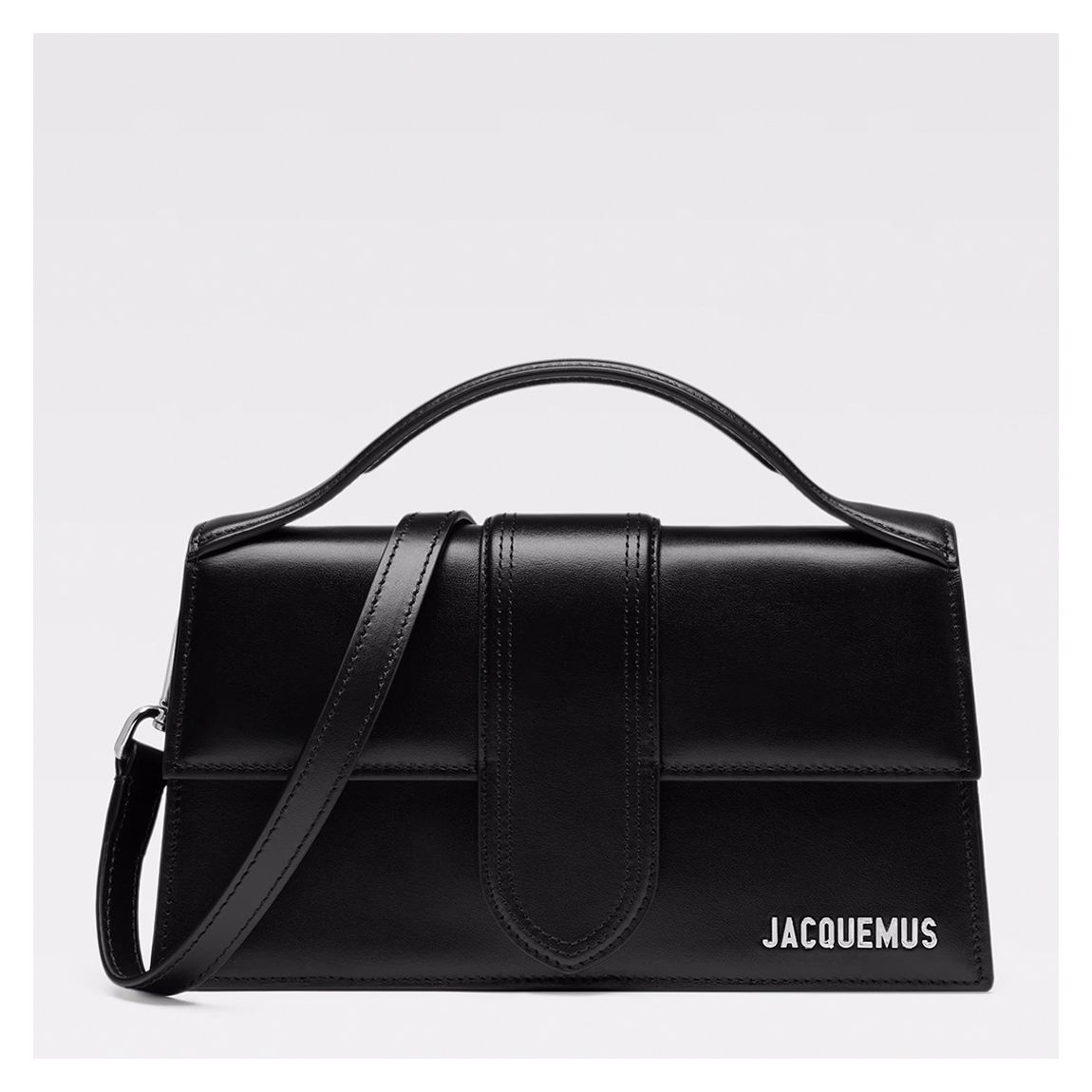 Black Jacquemus The Large Bambino Crossbody Flap Bag main product photo