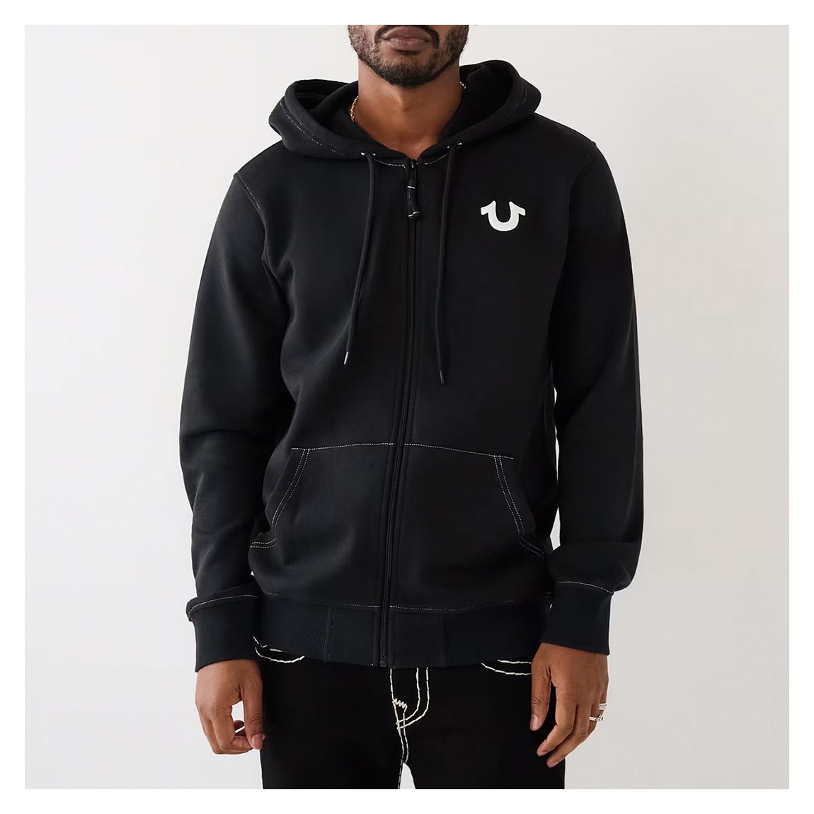 BUDDHA LOGO SEAL ZIP HOODIE main product photo