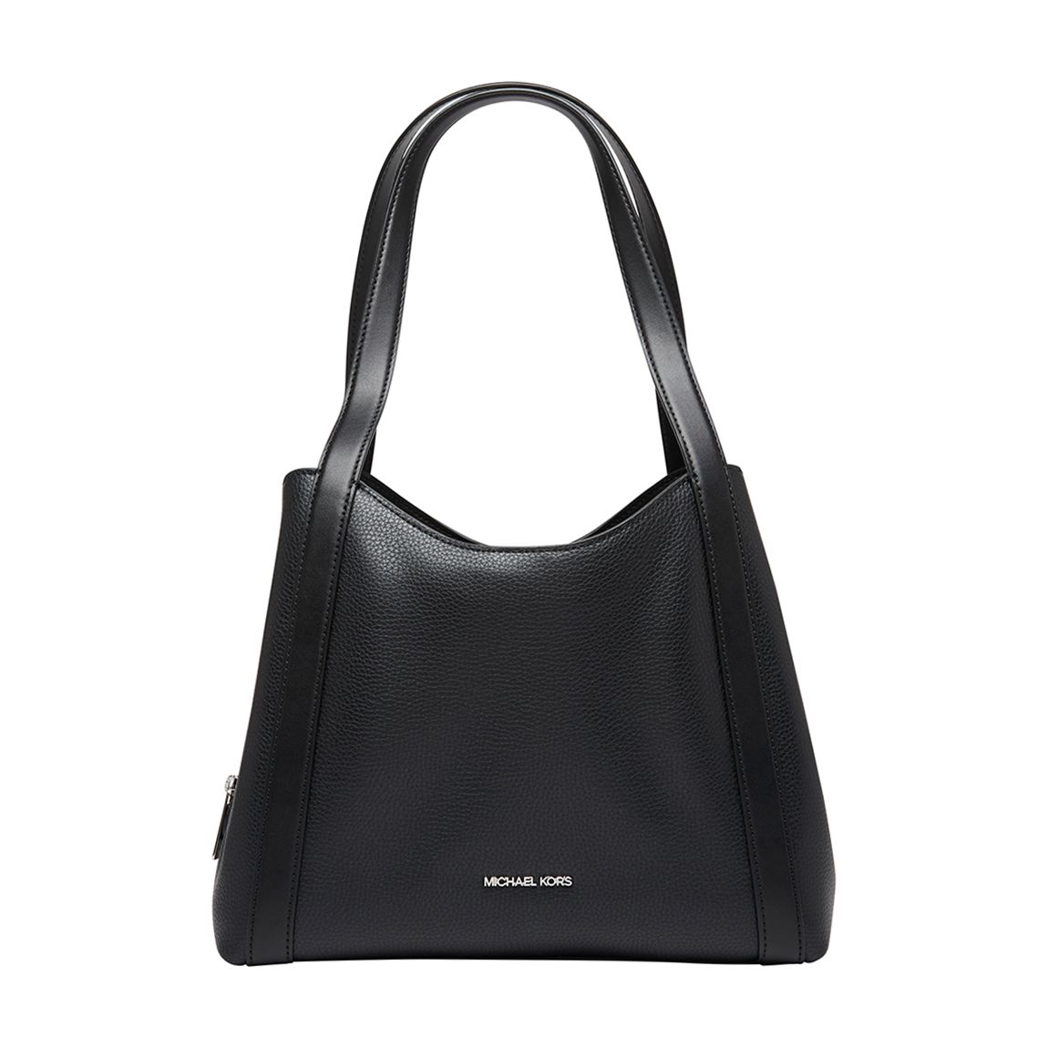 Black Michael Kors Rosemary Large Pebbled Leather Shoulder Bag main product photo
