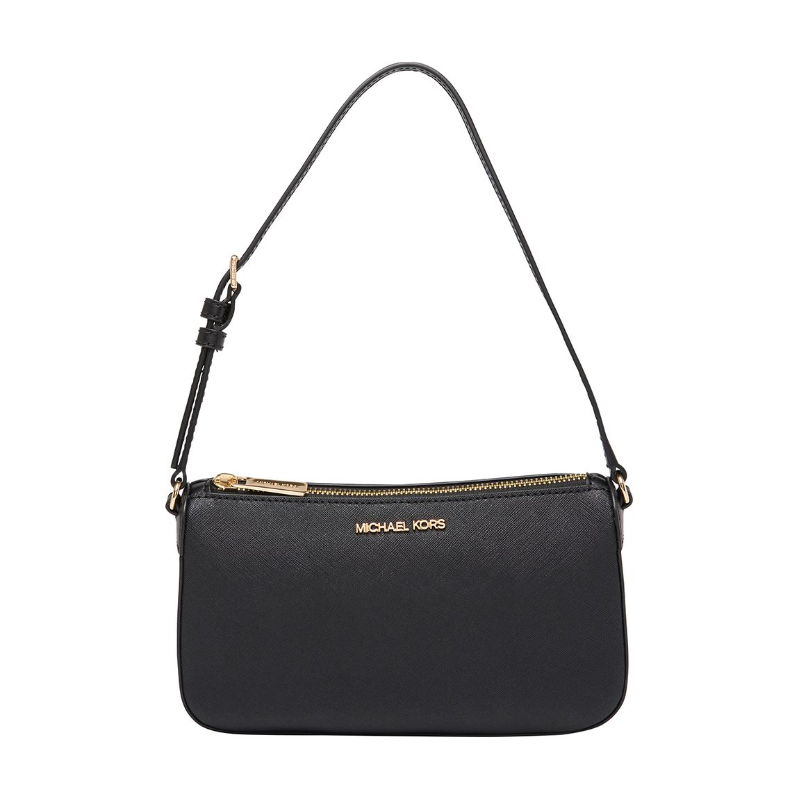 Black Michael Kors Jet Set Pouchette Handbag main product photo
