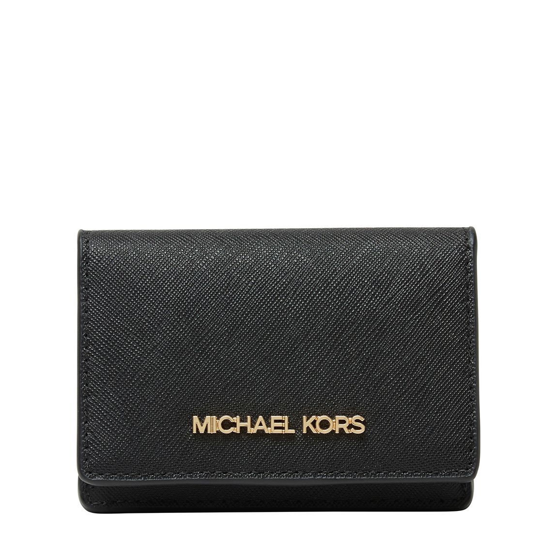 Black Michael Kors Jet Set Small Saffiano Leather Wallet main product photo