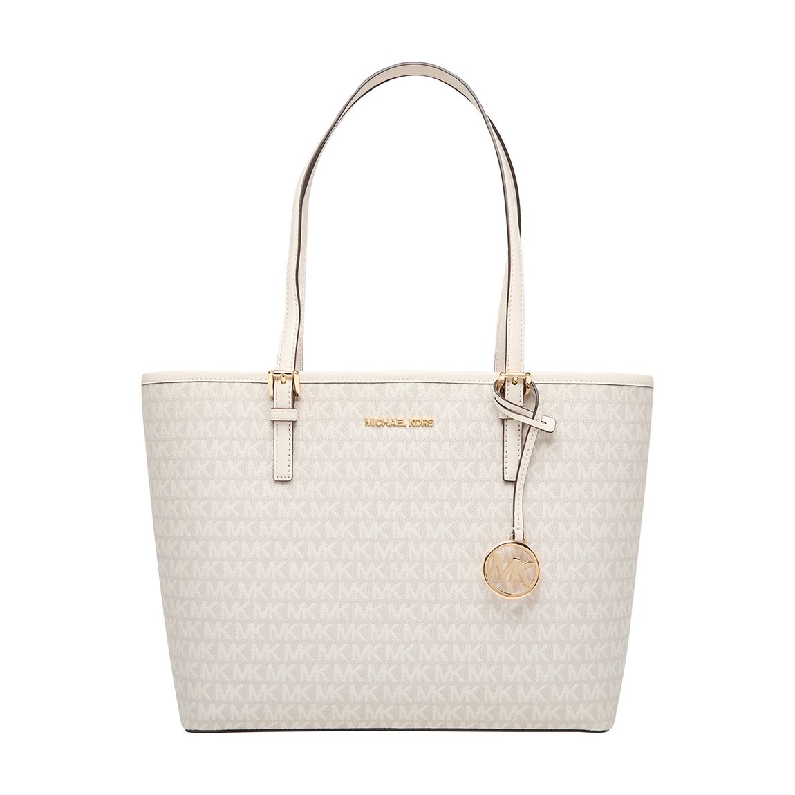 Natural Michael Kors Jet Set Medium Carryall Tote Bag main product photo