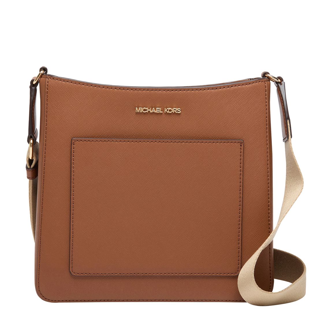 Beige and Luggage Michael Kors Gloria Messenger Bag main product photo