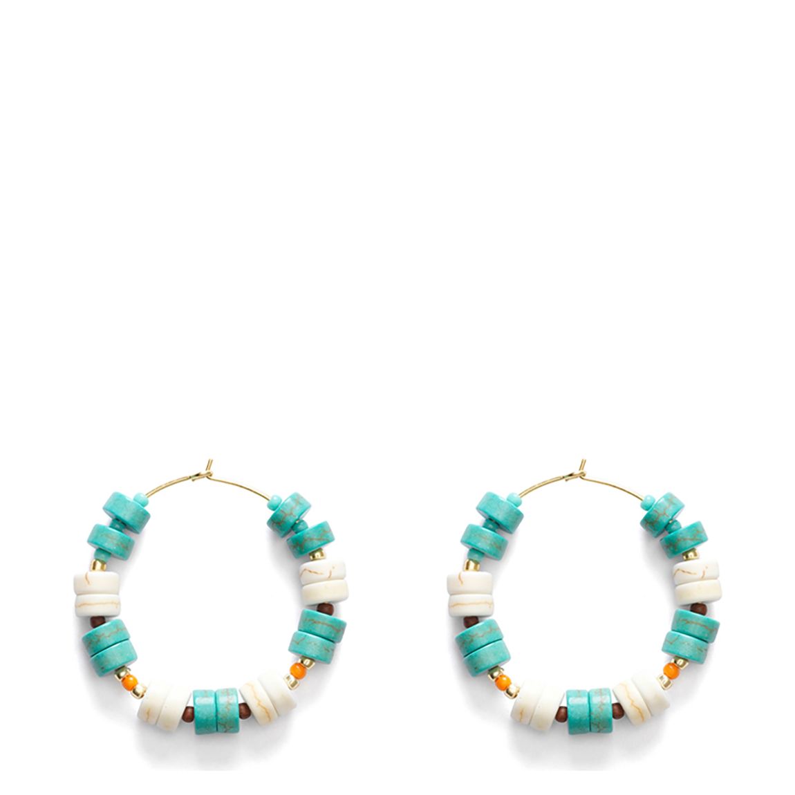 Aqua Splash Beach Bum Hoop Earrings main product photo