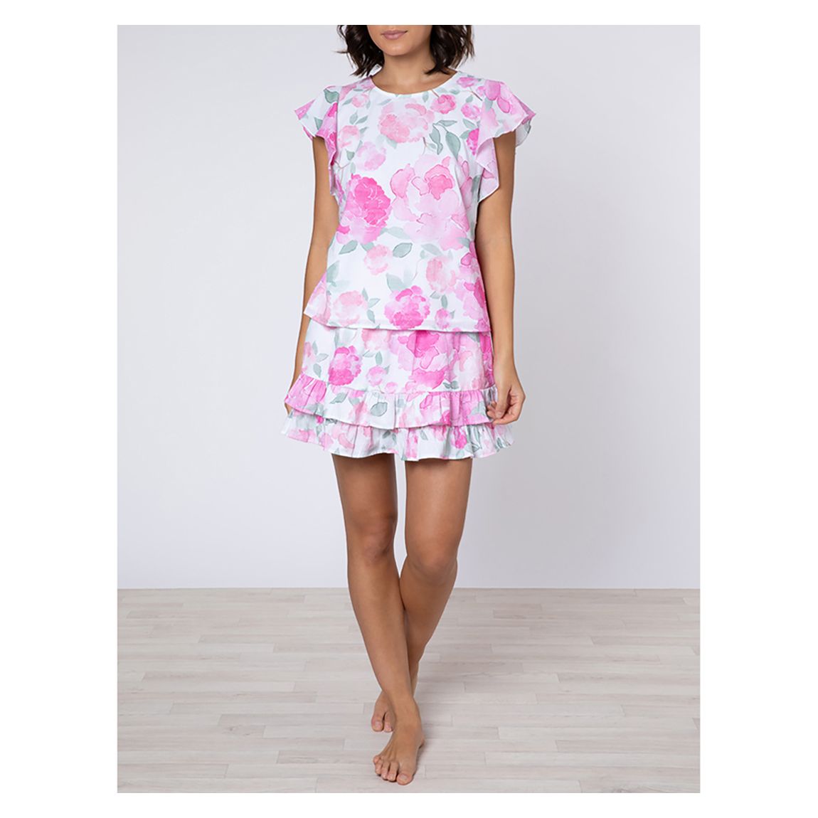 Pink Sleeveless Top With Print main product photo