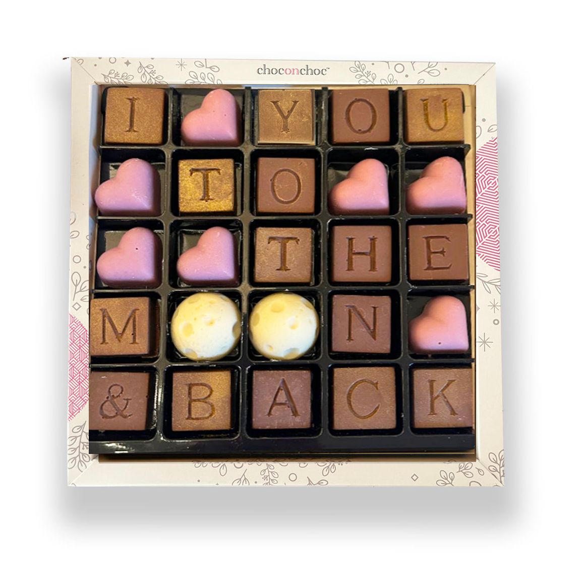 I Love You to the Moon & Back Chocolate Message main product photo