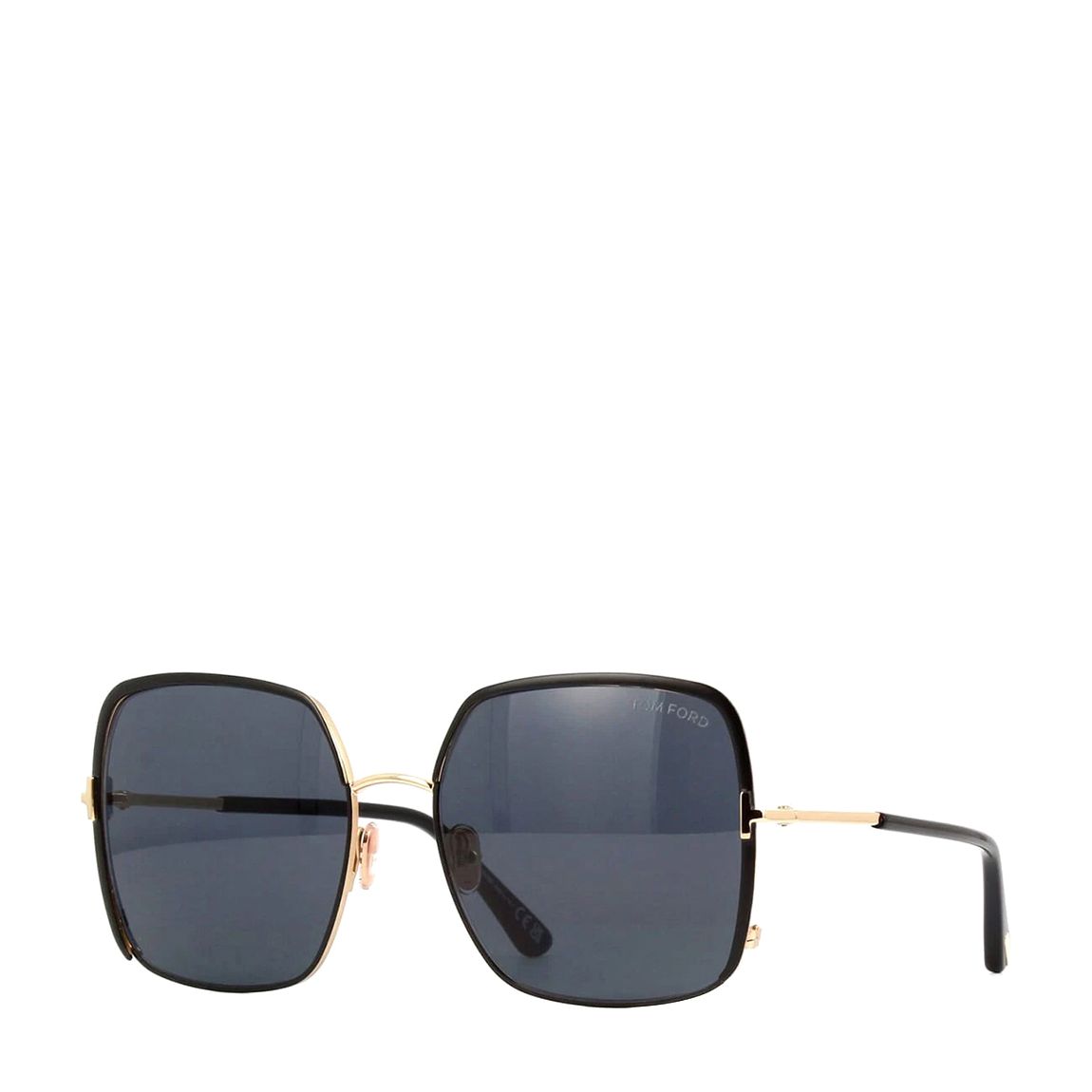 Women's Black Tom Ford Raphaela Sunglasses 60mm main product photo