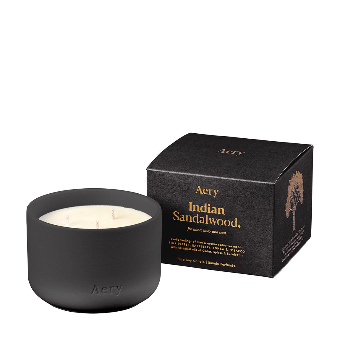 Indian Sandalwood Triple Wick Candle 450g main product photo