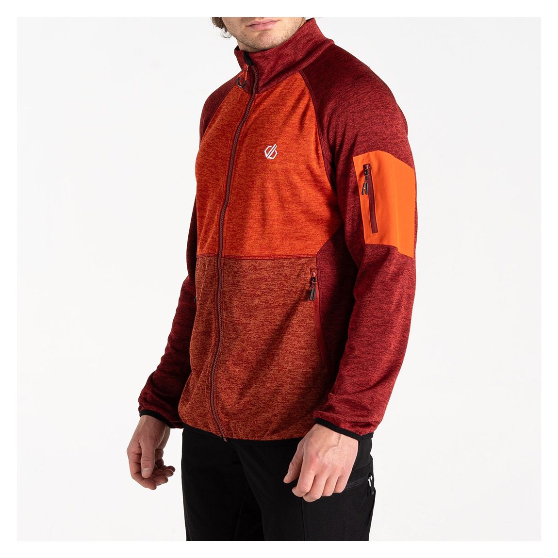 Red Mélange Torrek Mountain Zip Through Fleece main product photo
