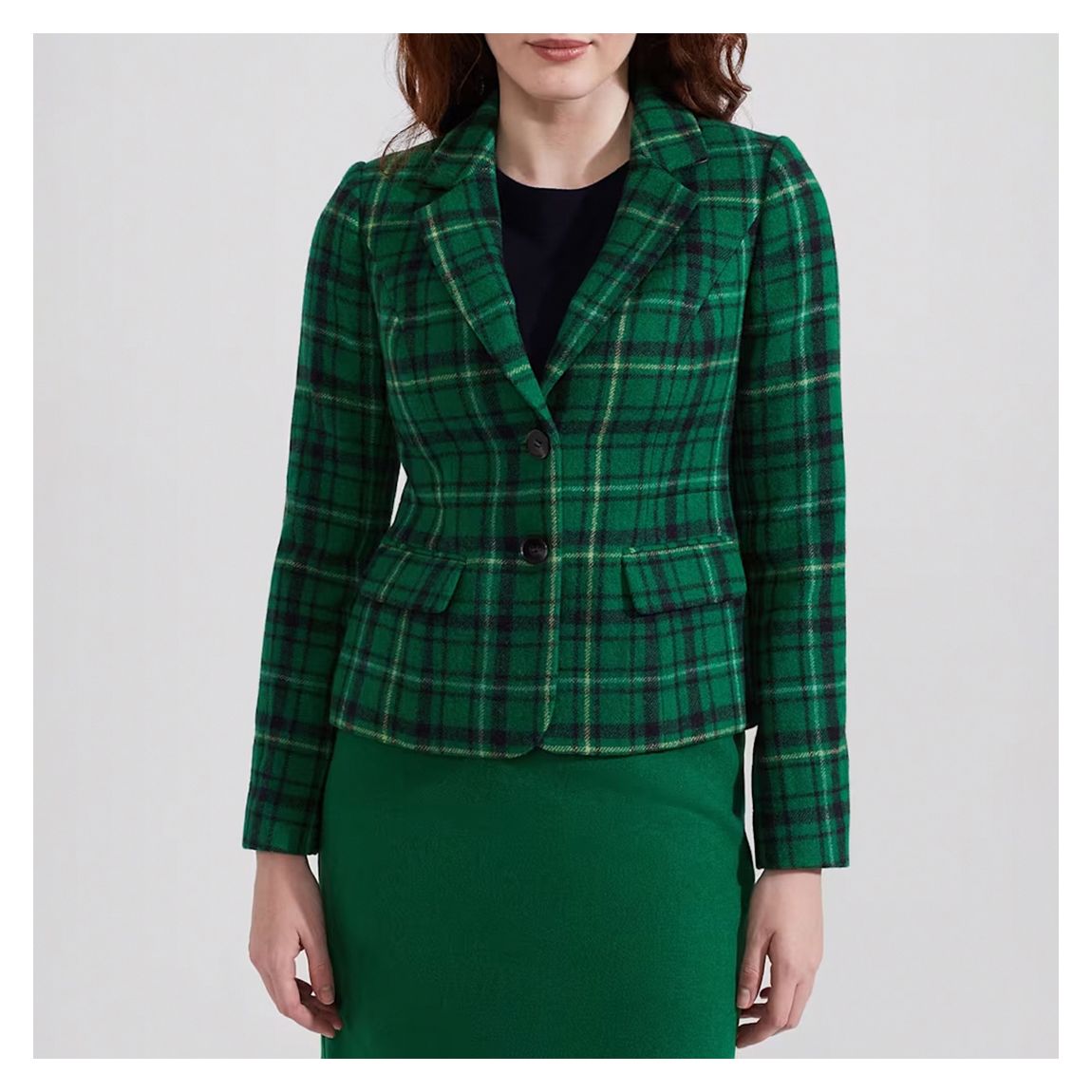 Green Checked Hackness Wool Jacket main product photo