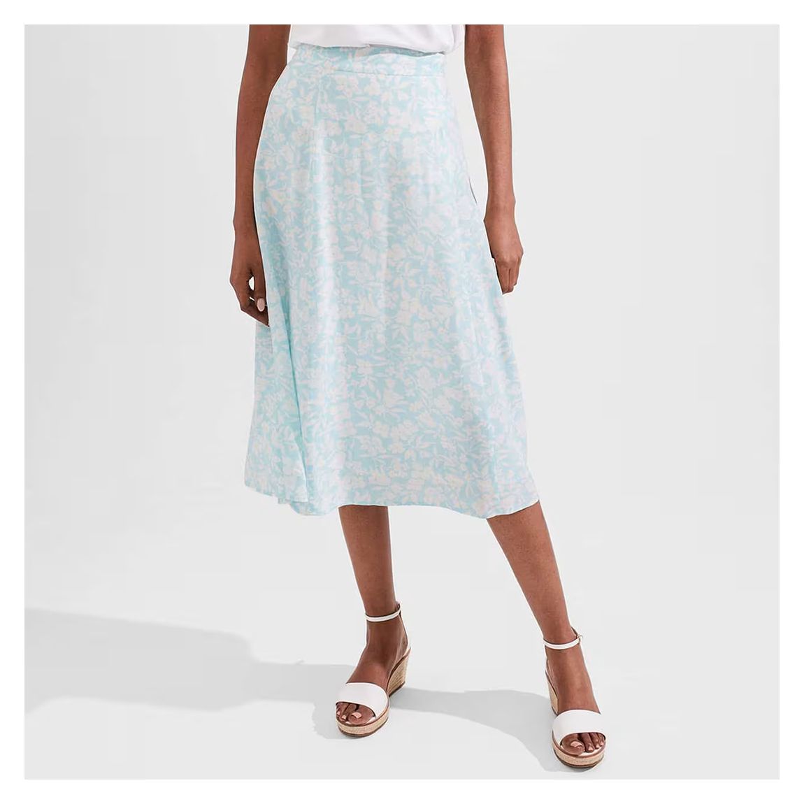 Pale Blue Bhavina Midi Skirt main product photo