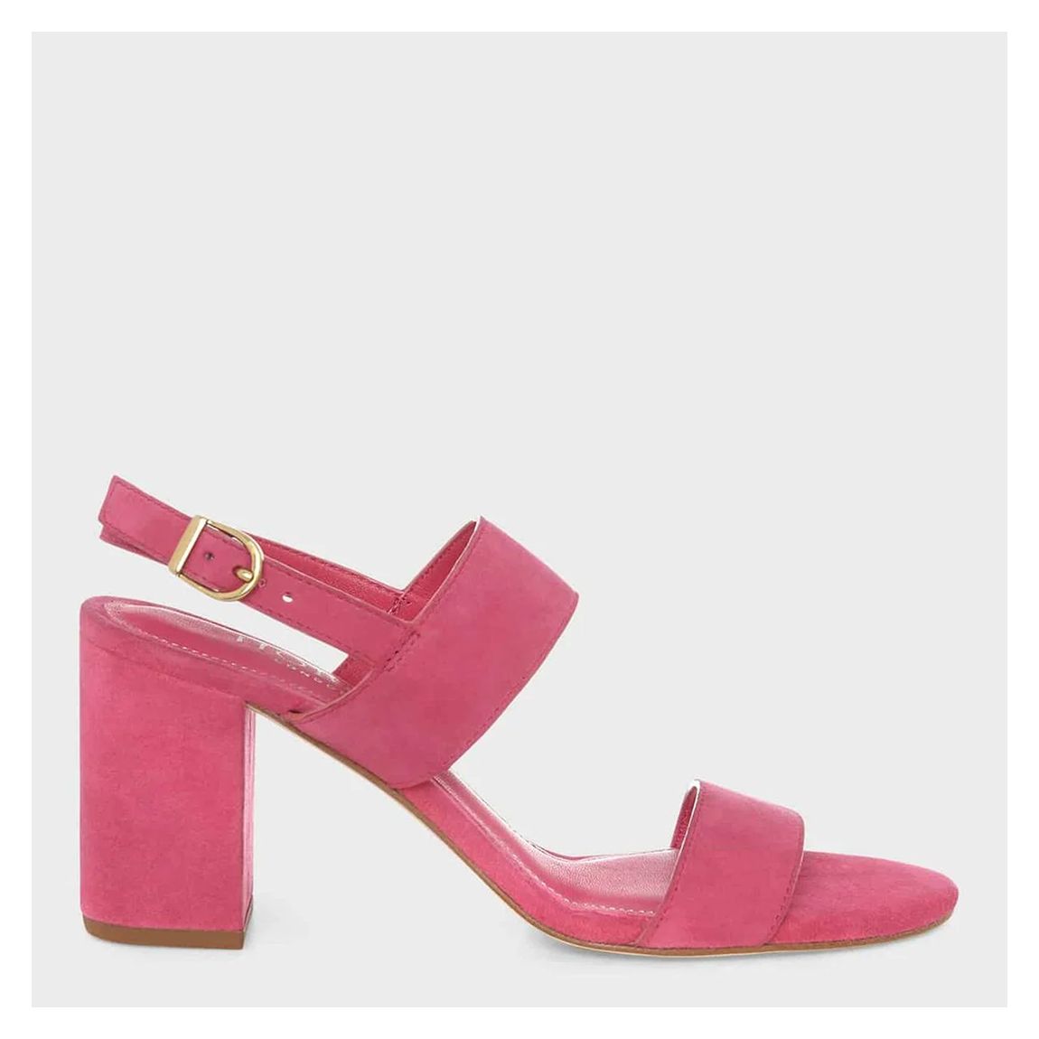 Pink Suede Blake Heeled Sandal main product photo