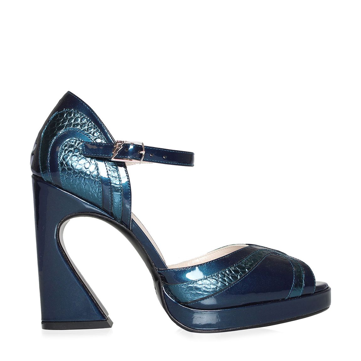Teal Lillita Heeled Sandals main product photo
