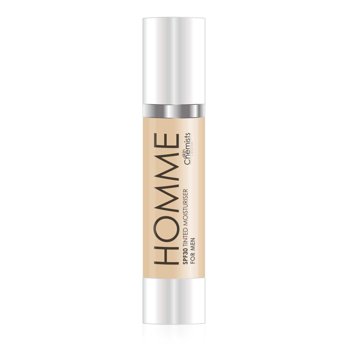 skinChemists Men's Tinted Light Moisturiser SPF 30 50ml main product photo