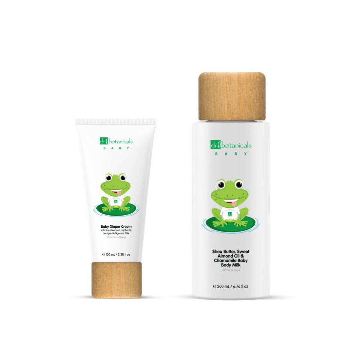 Dr Botanicals Baby Sweet Almond Oil Diaper Cream & Body Milk Kit main product photo