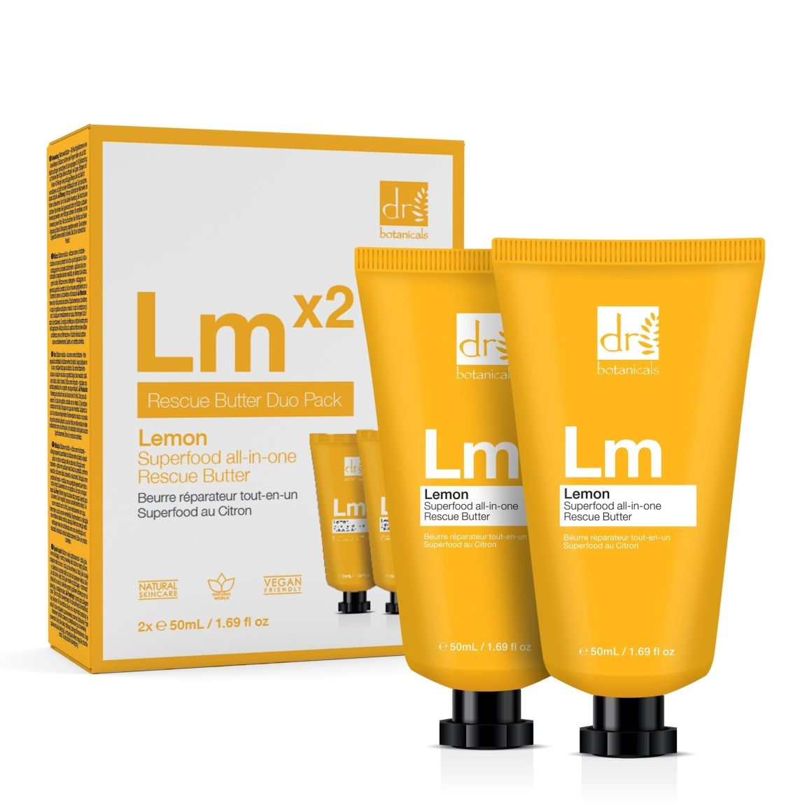 Dr Botanicals Lemon Superfood All-In-One Rescue Butter Duo Pack 100ml main product photo