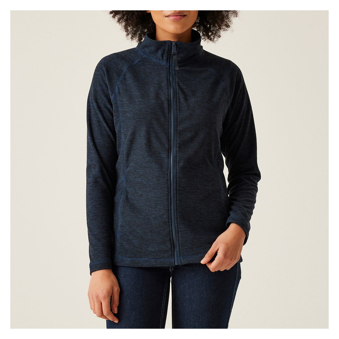 Navy Marl Mayse Full Zip Fleece main product photo