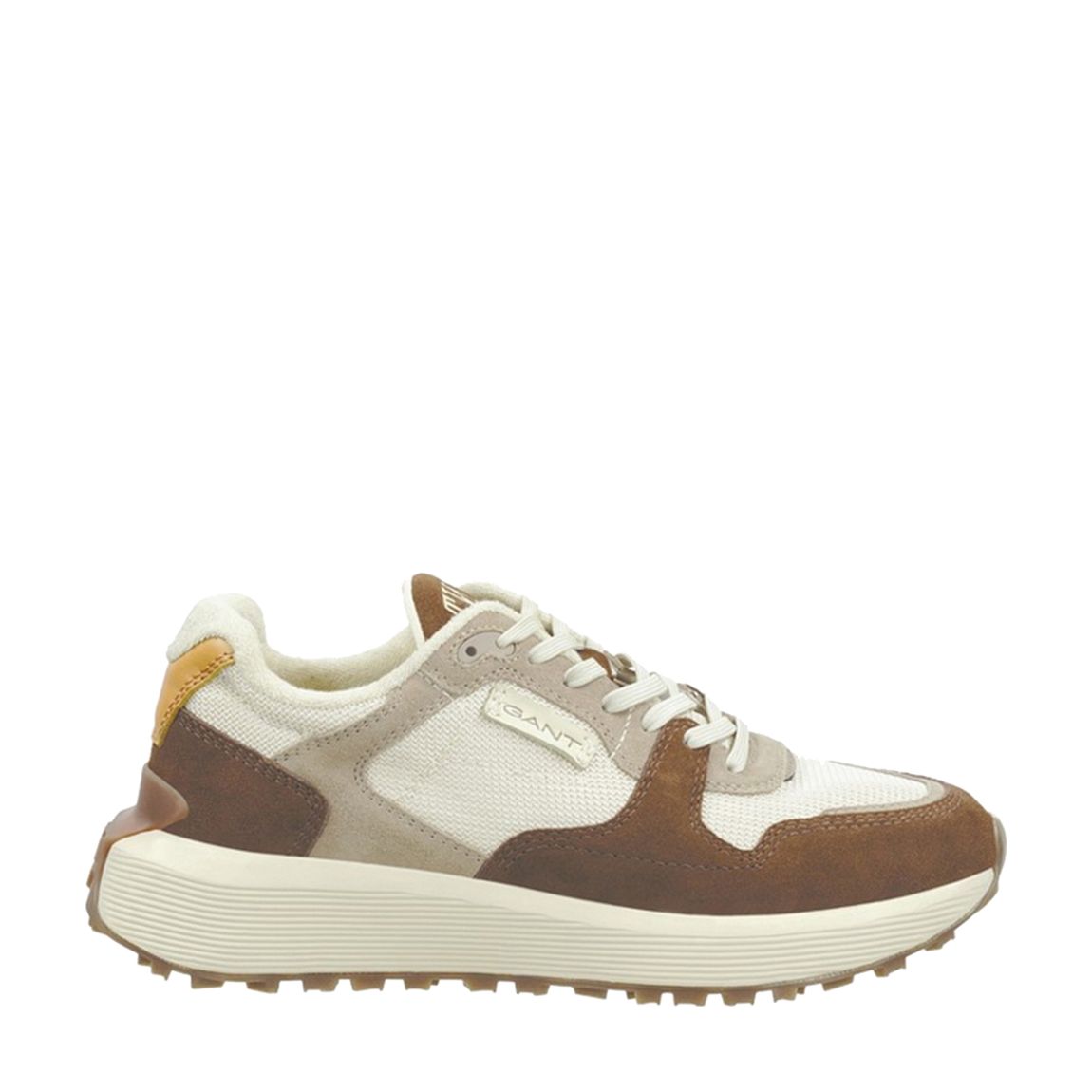 Men's Brown Ronder Suede Trainers main product photo