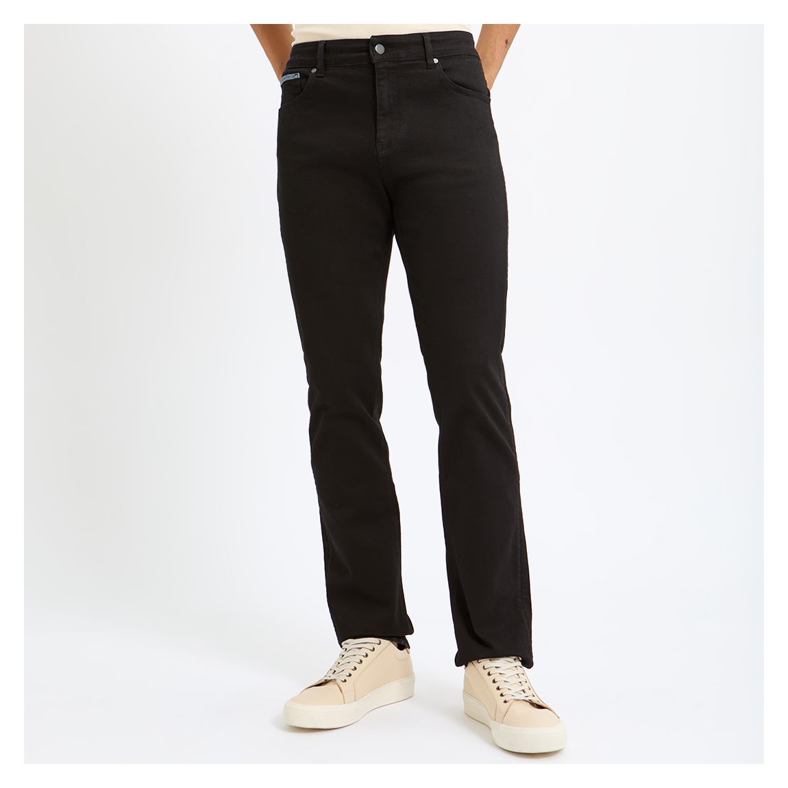 Black Evora Tapered Fit Jeans main product photo