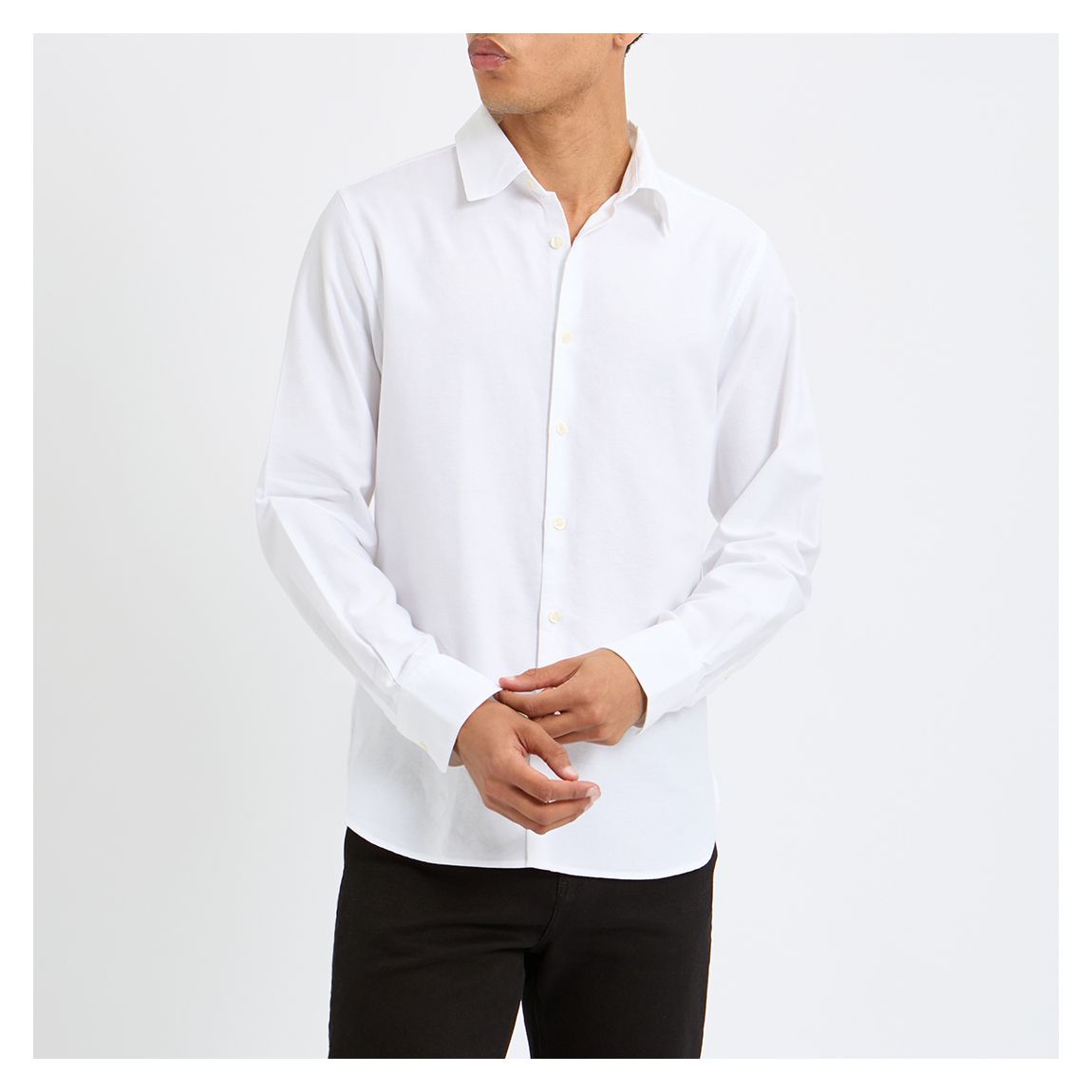 White Morais Oxford L/S Shirt main product photo