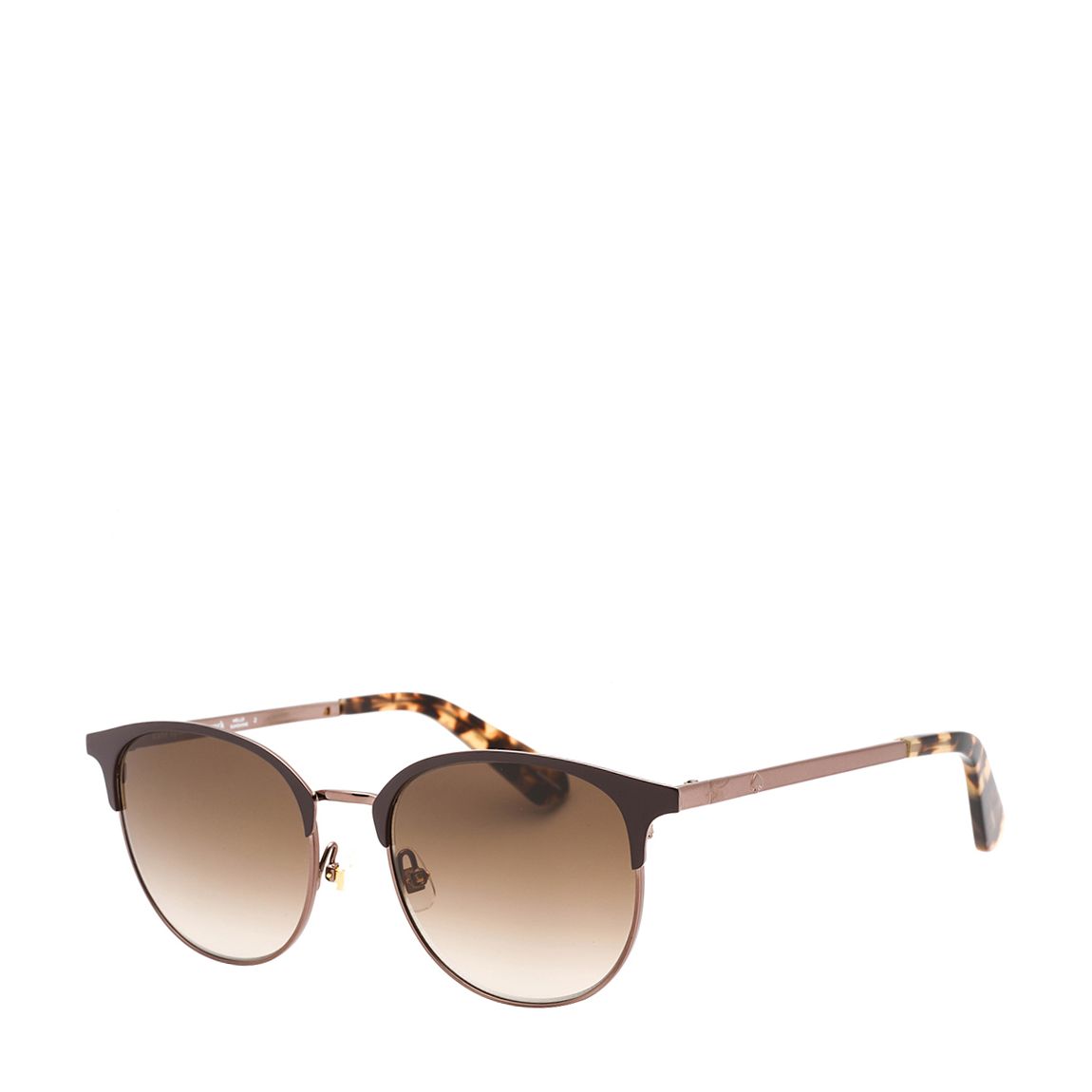 Women's Round Brown Sunglasses 52mm main product photo