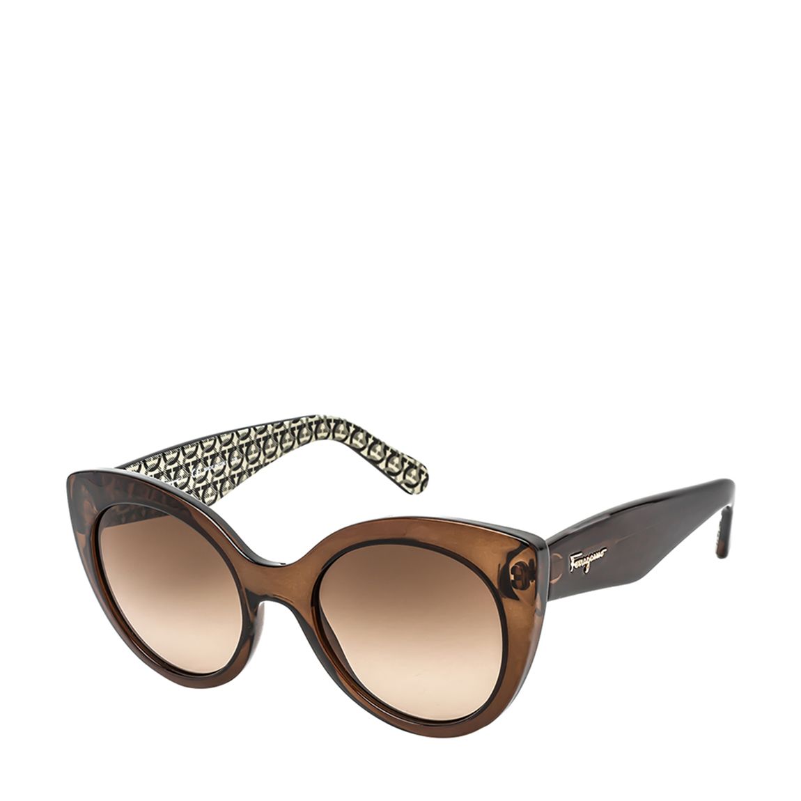 Women's Cat Eye Brown Sunglasses 54mm main product photo