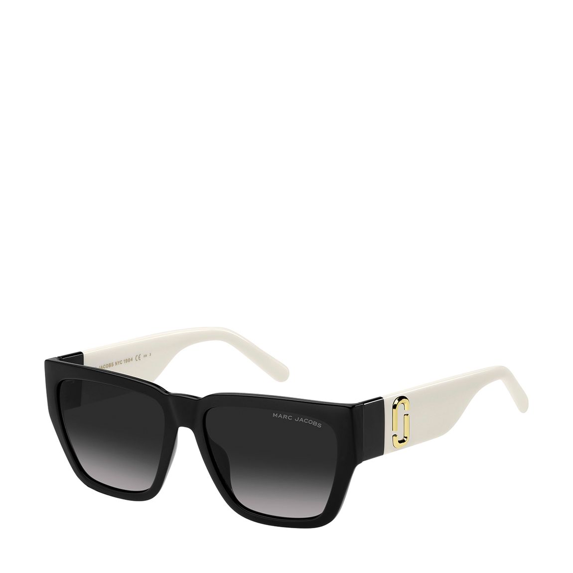 Black White Rectangular Sunglasses 57mm main product photo