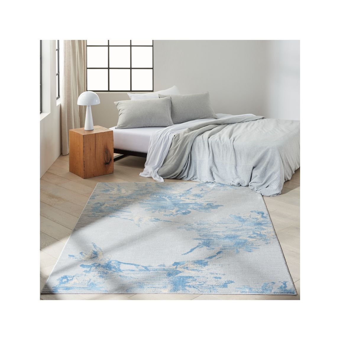 Enchanting 01 Grey Sky 221cm x 160cm Rug main product photo