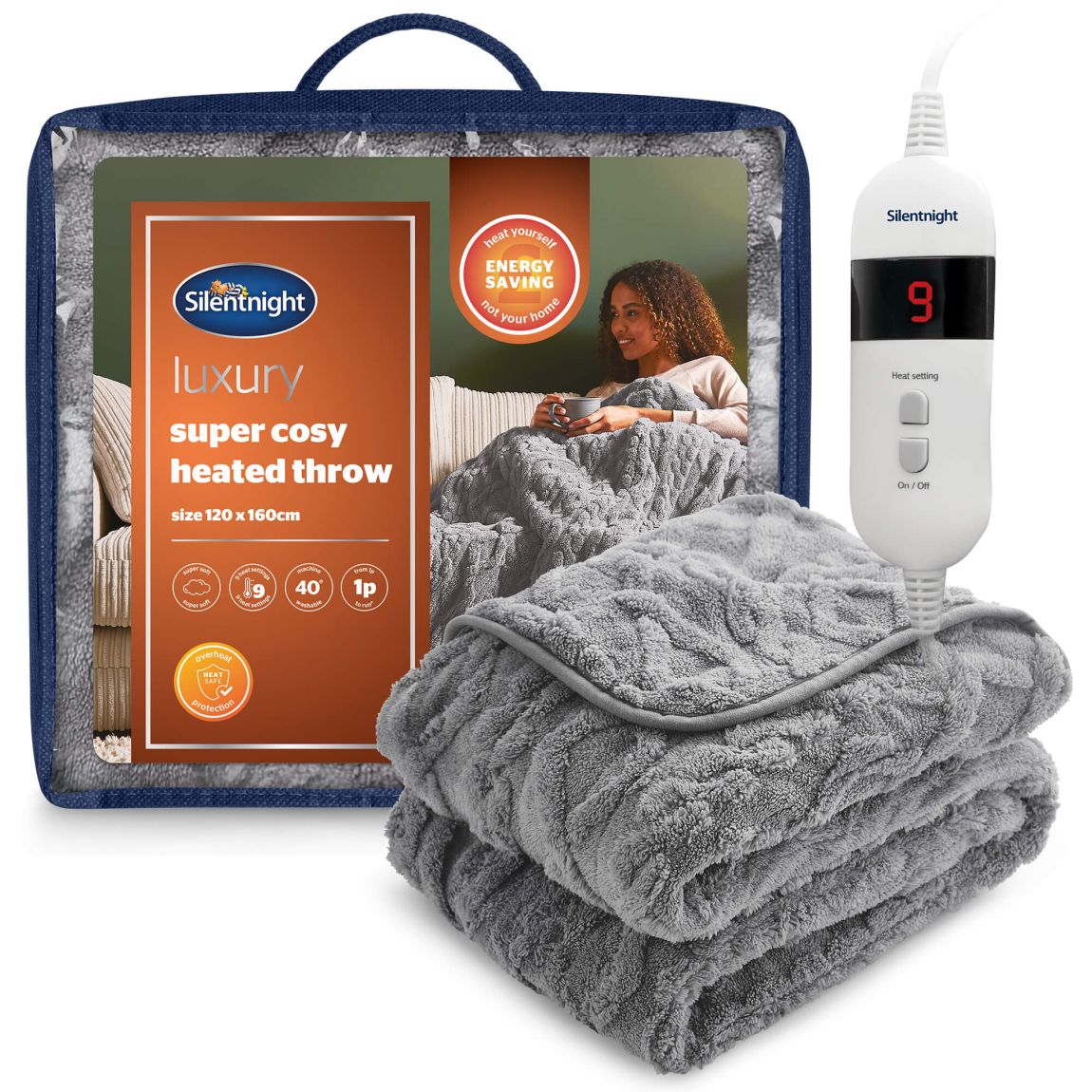 Silentnight Luxury Super Cosy Heated Throw main product photo