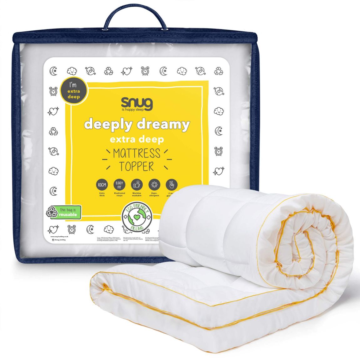 Snug Deeply Dreamy 10Cm Mattress Topper - Double main product photo