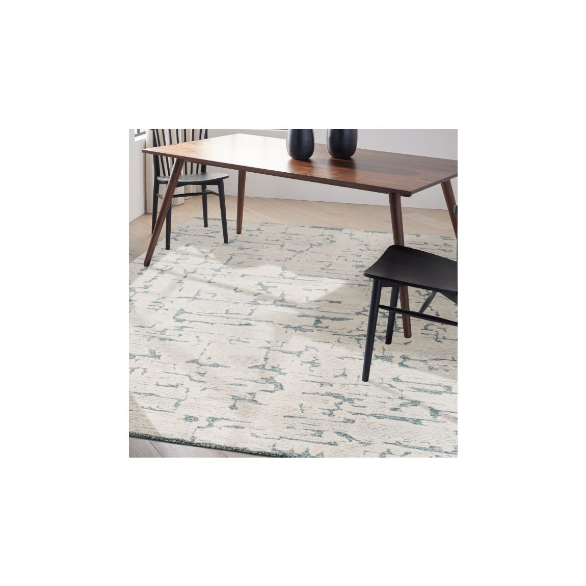 Sculptural 01 Teal 221cm x 160cm Rug main product photo