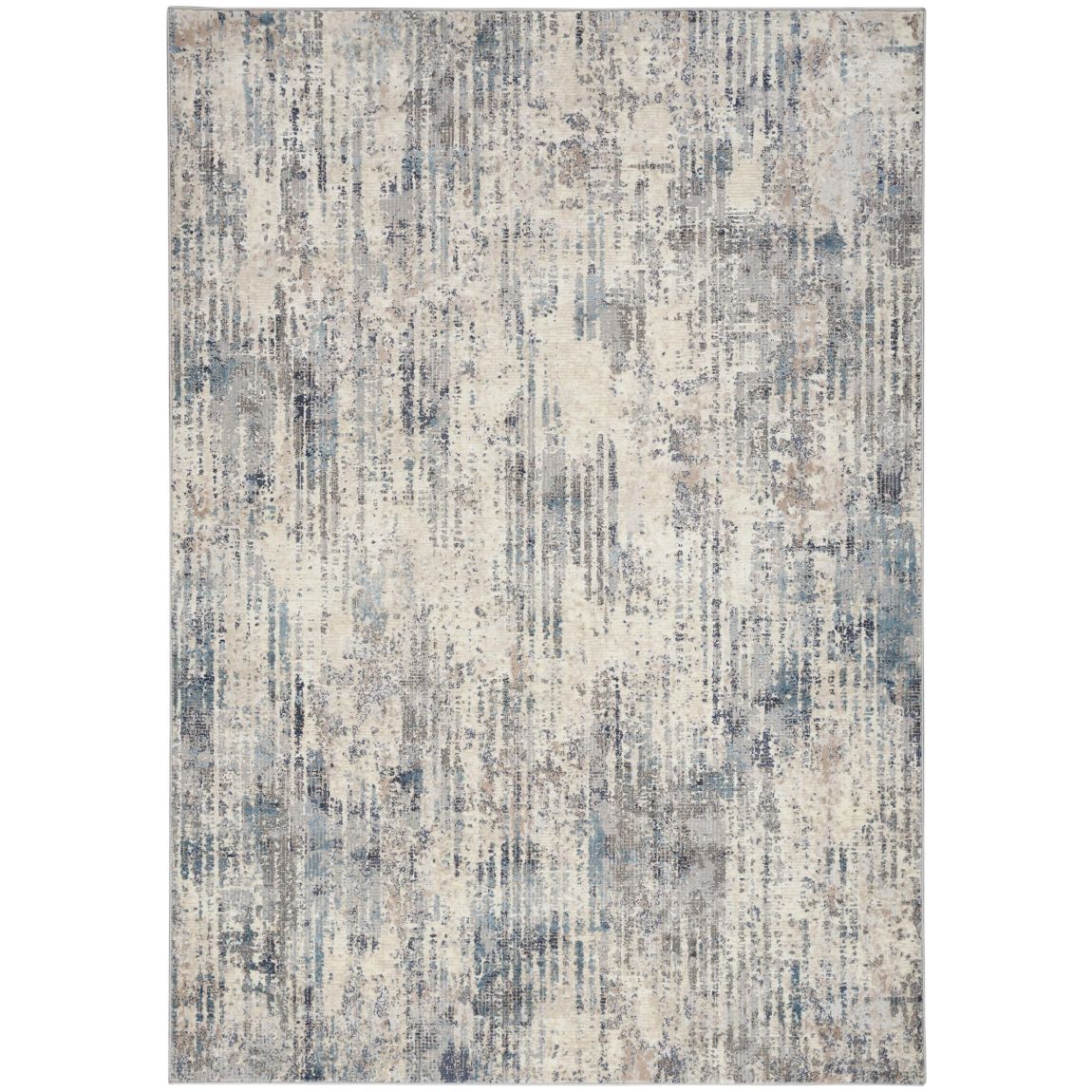 Calvin Klein Infinity 04 Ivory Grey Blue 183cm x 122cm Rug - BrandAlley