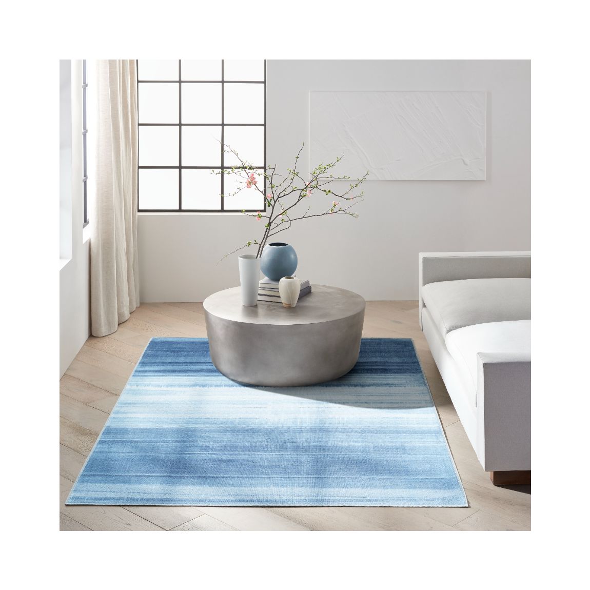 Launder 01 Aqua 221cm x 160cm Rug main product photo