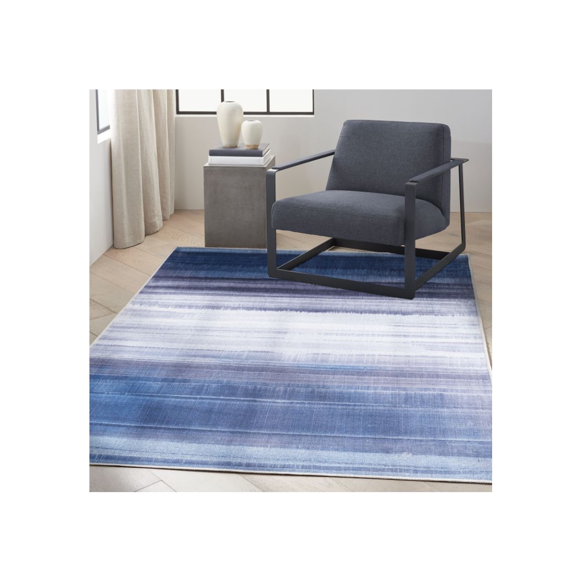 Launder 01 Navy 300cm x 239cm Rug main product photo