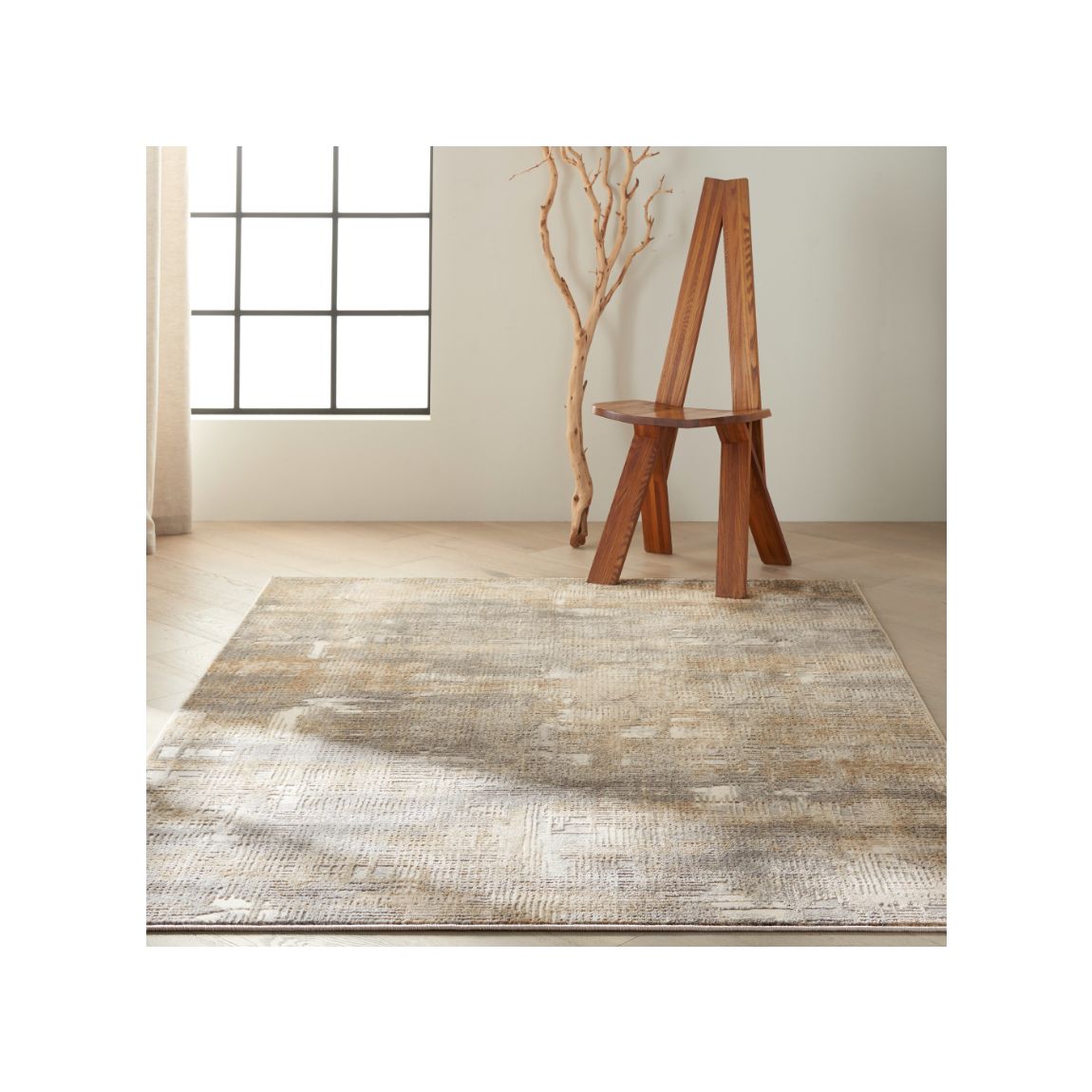 Rush 01 Grey Beige 183cm x 122cm Rug main product photo