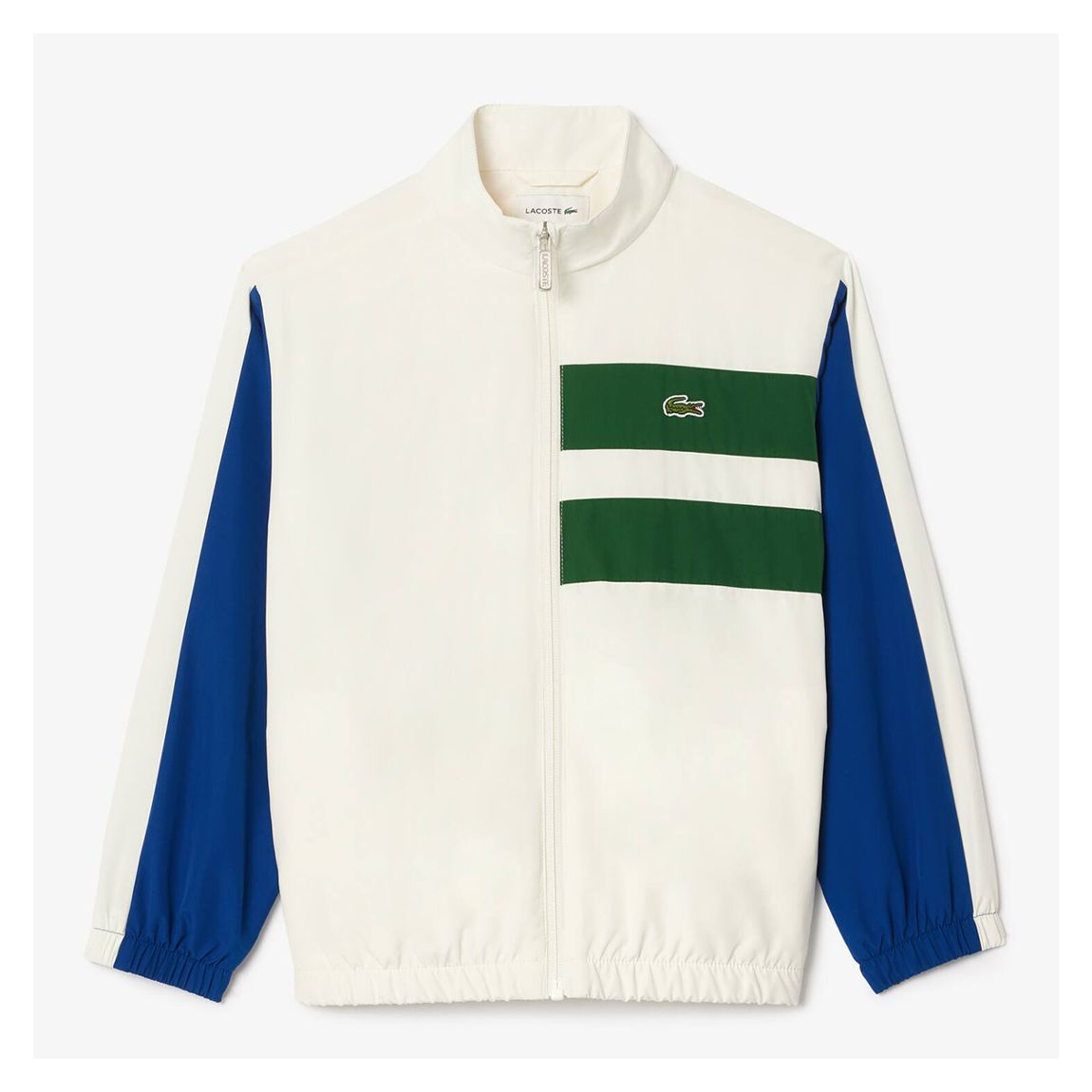 Kids Ecru Colour Block Zip Jacket main product photo