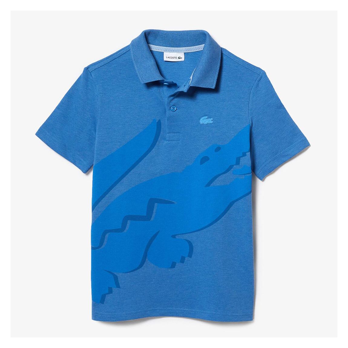 Baby Bright Blue Croc Design Polo Shirt main product photo