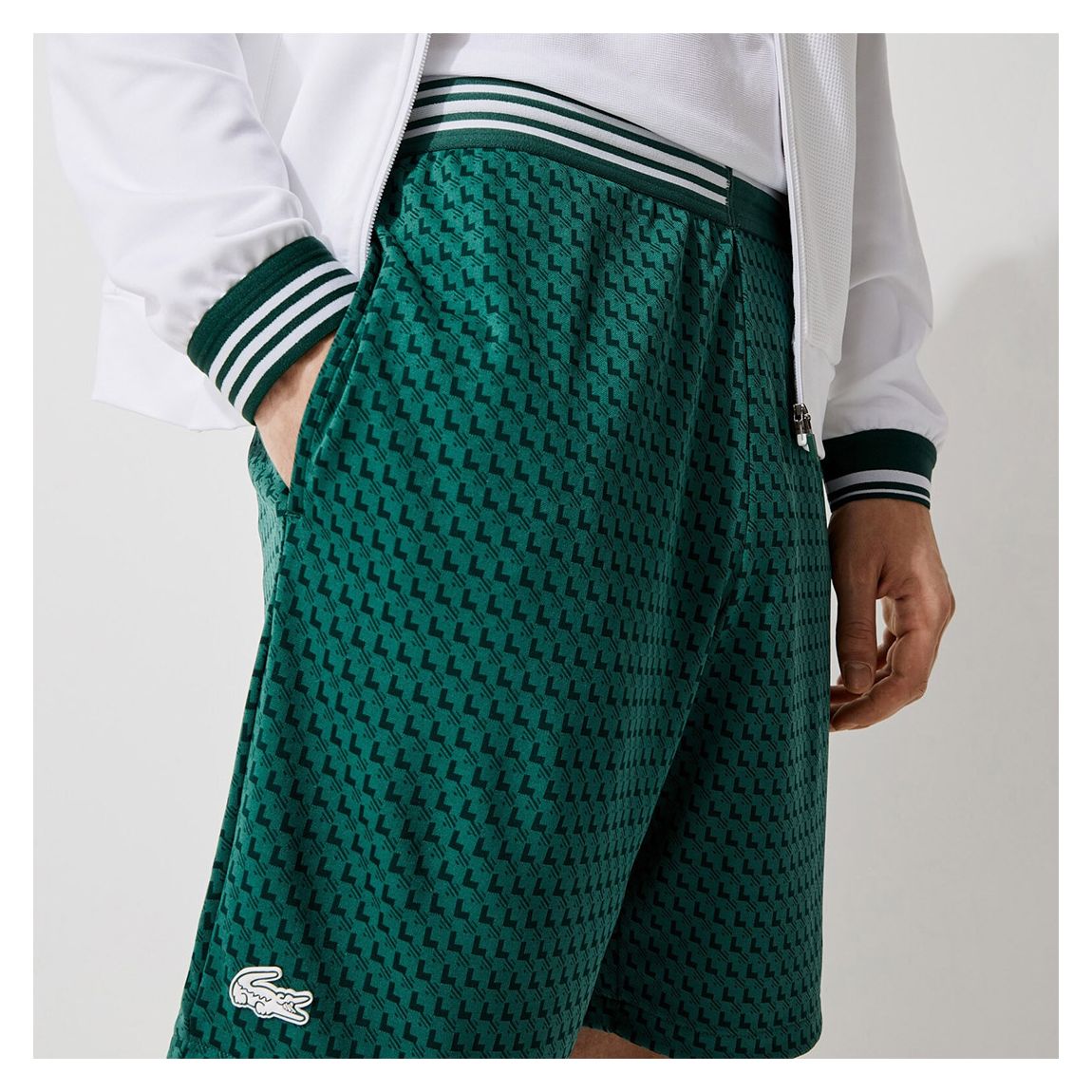 Green All Over Print Shorts main product photo