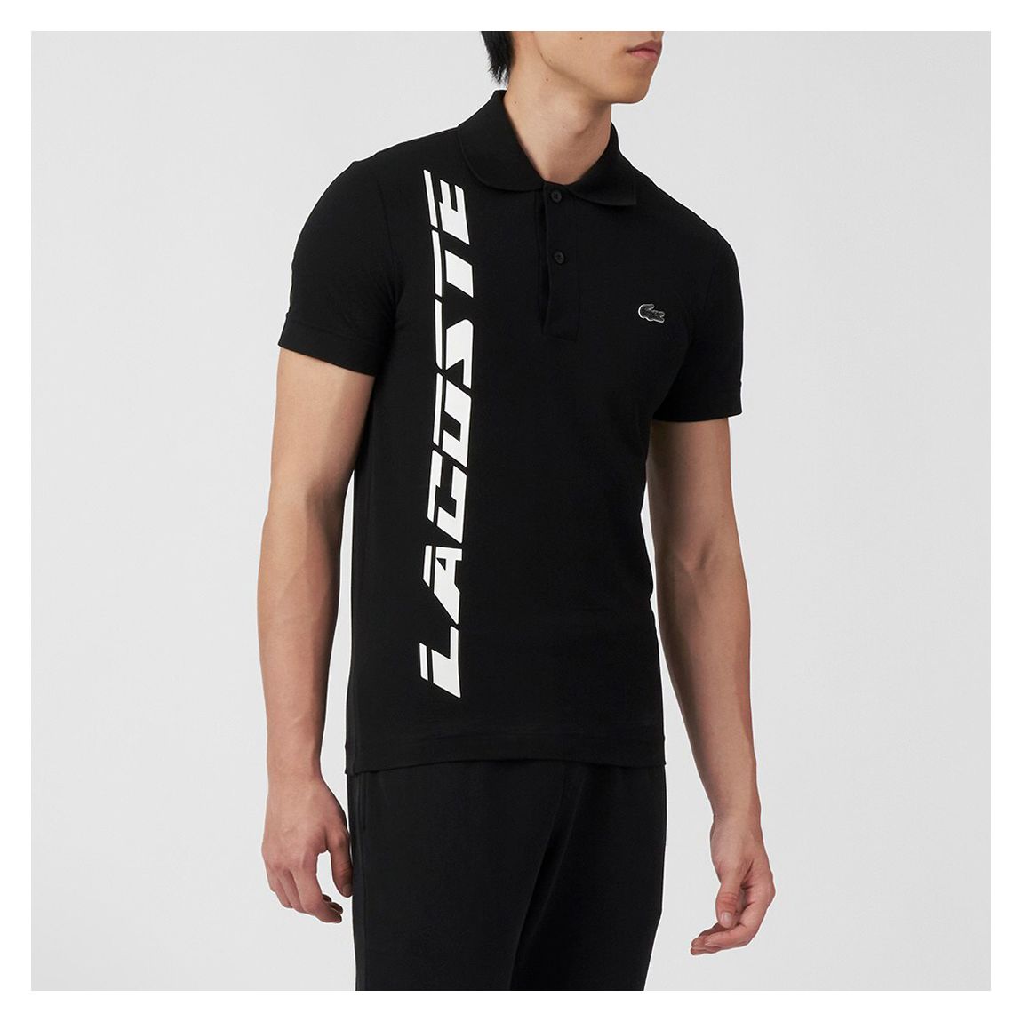 Black Graphic Polo Shirt main product photo