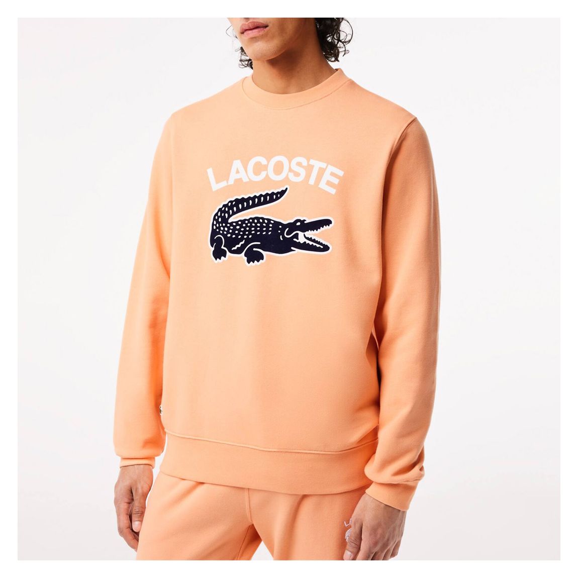 Orange Large Crocodile Crew Neck Jumper main product photo