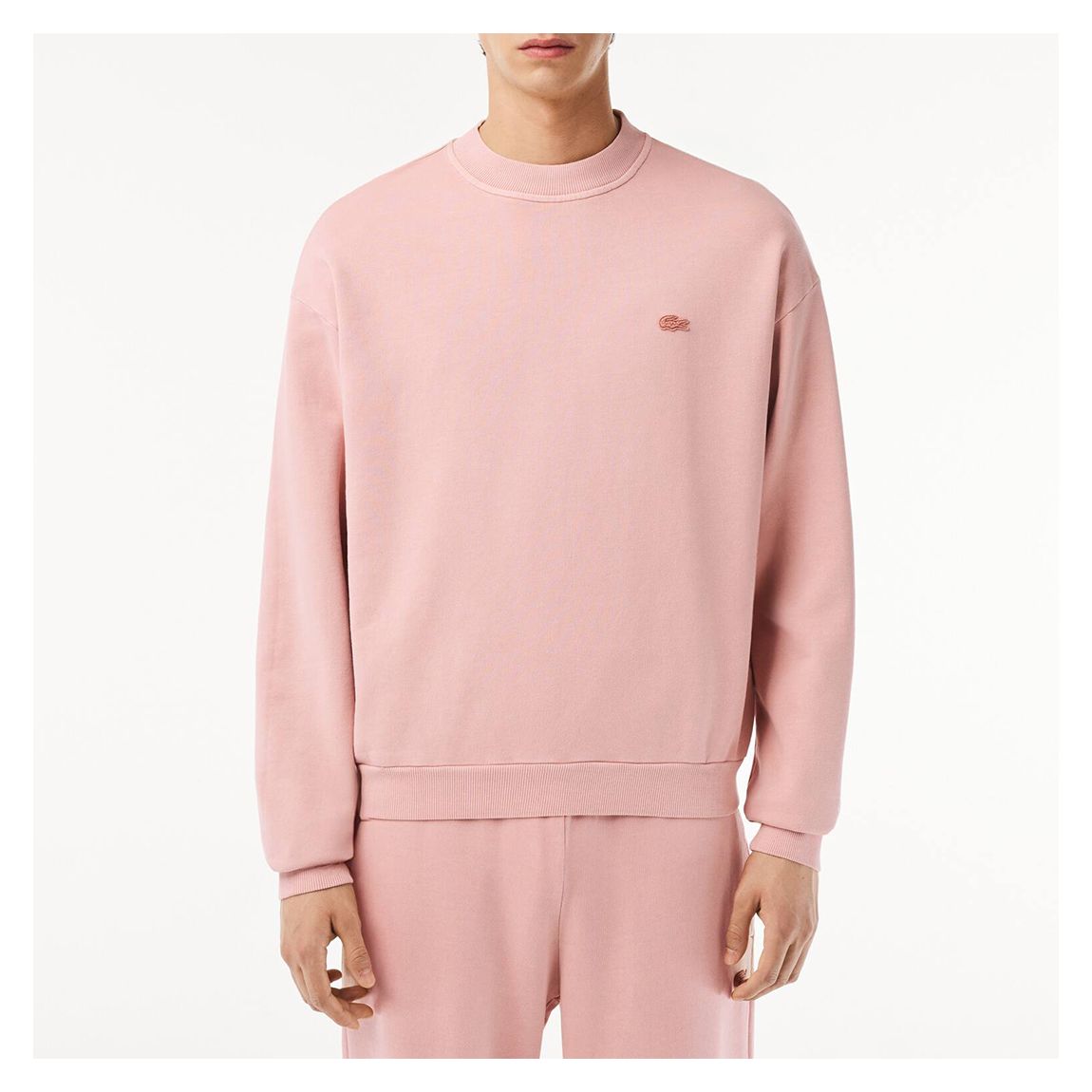 Pink Crew Neck Cotton Sweatshirt main product photo