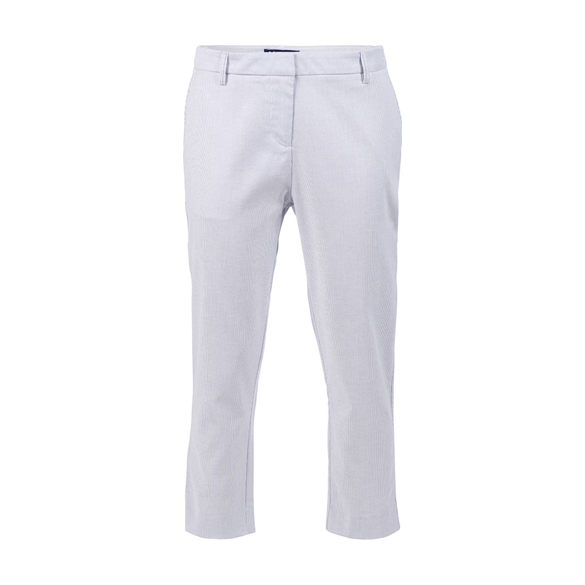 White Striped Flare Trousers main product photo