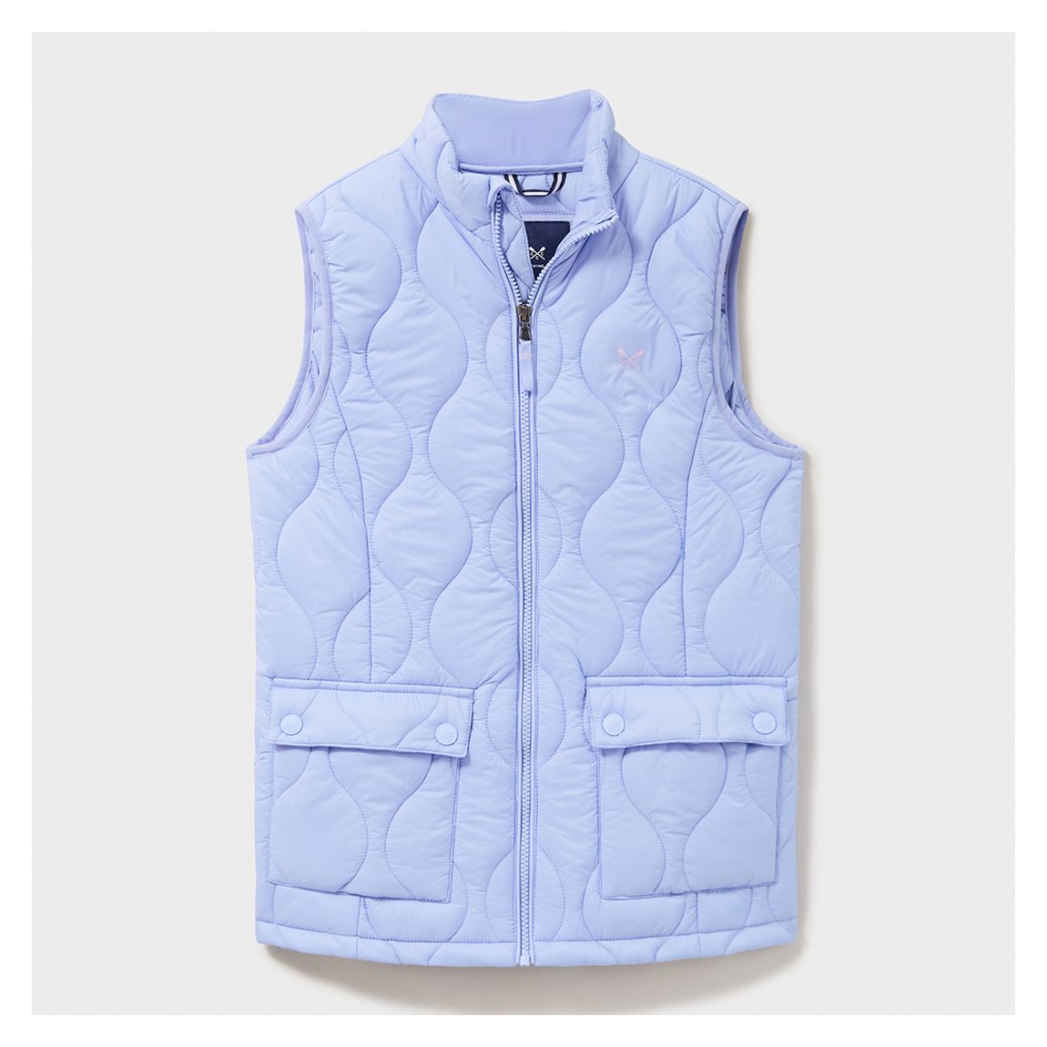 Ice Blue Quilted Gilet main product photo