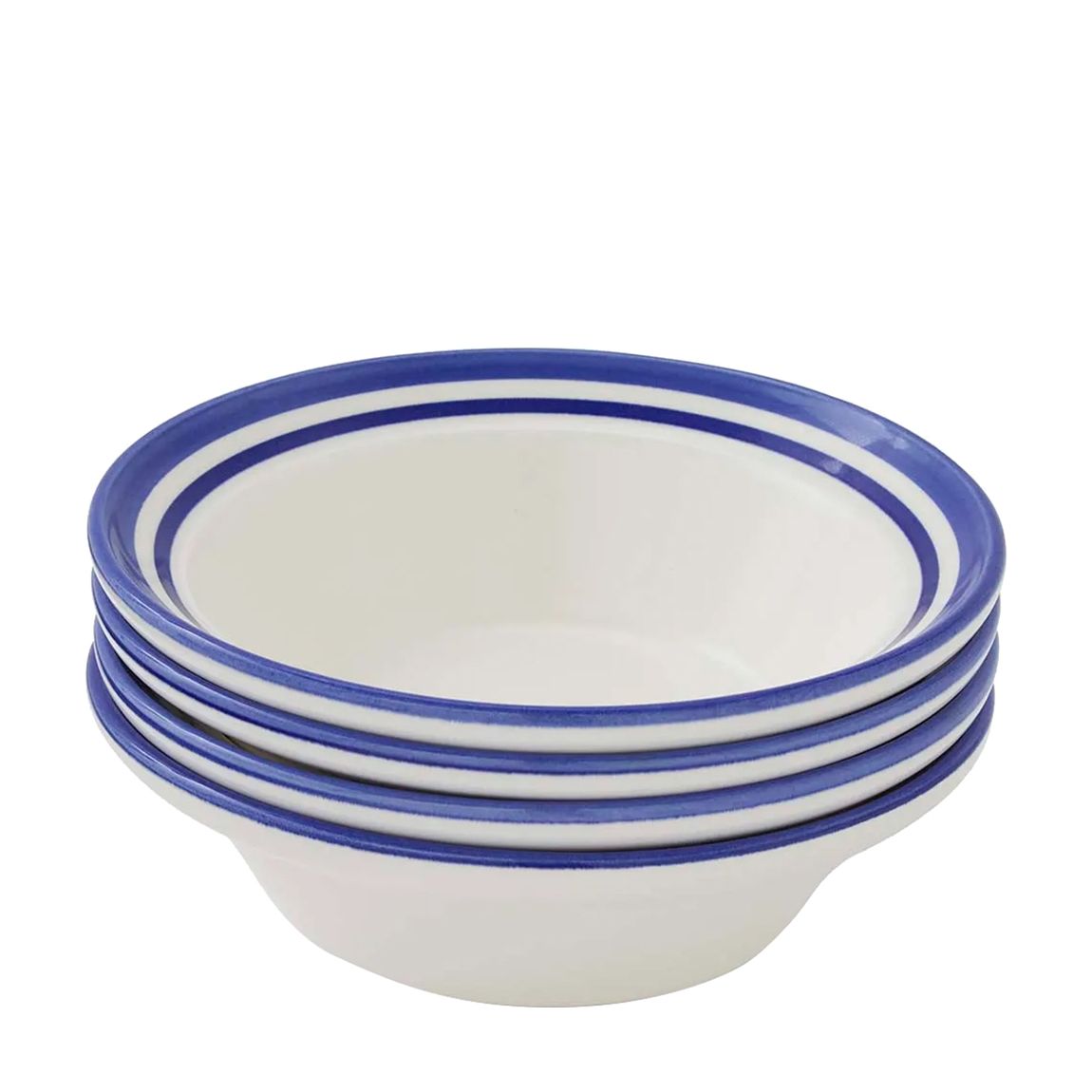 Set of 4 Potters Stripe Blue cereal Bowl main product photo