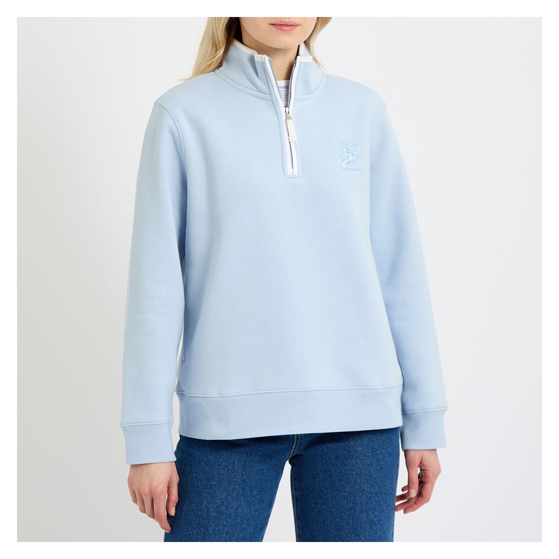 Blue Anchor Half Zip Sweatshirt main product photo