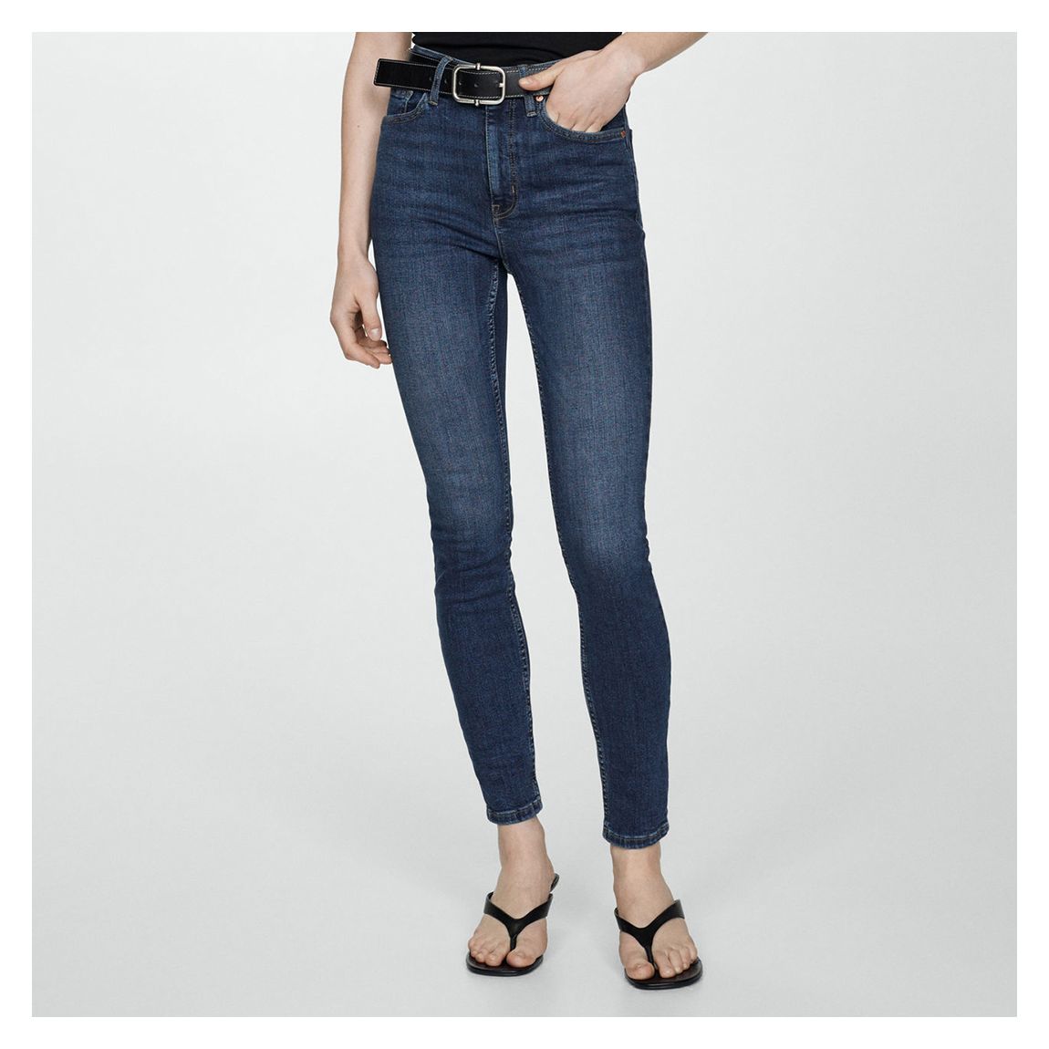 Dark Blue High-Rise Skinny Jeans main product photo
