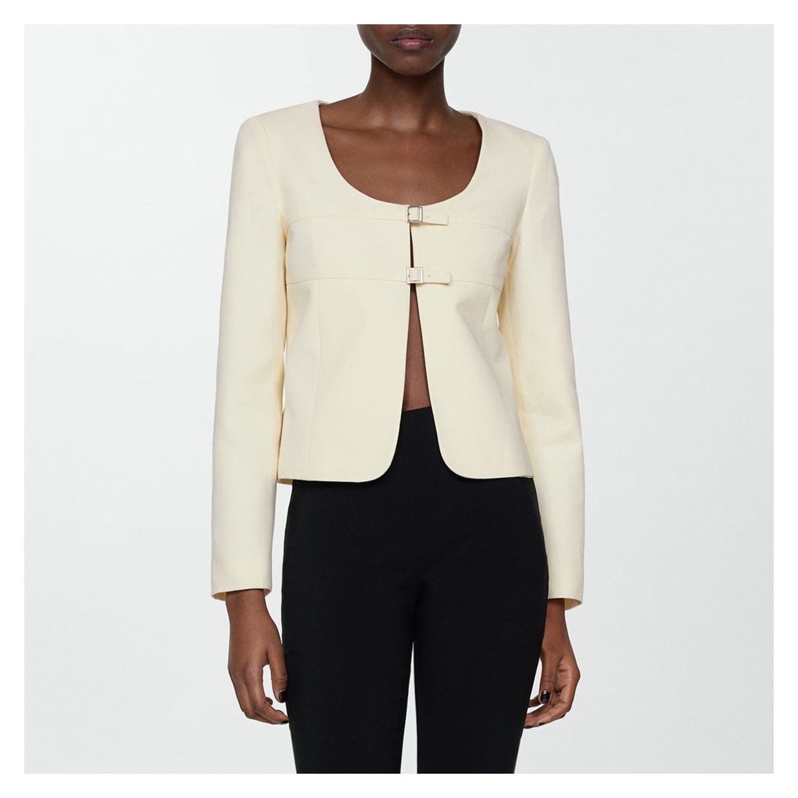 Ecru Double-Buckle Jacket main product photo