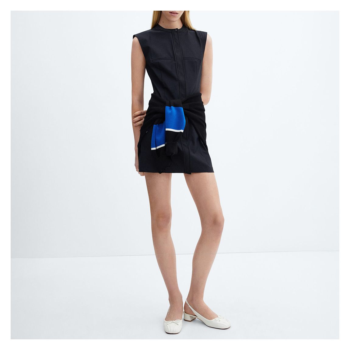Night Blue Tailored Short Dress main product photo